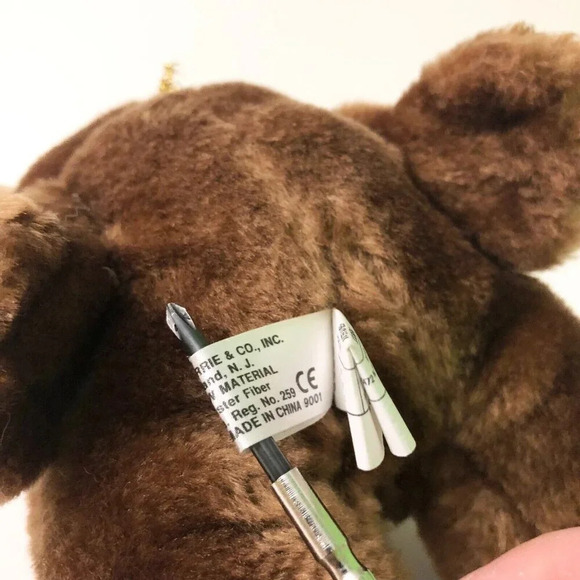 Vtg Russ Luv Pets I Love  My Honey Bear 6 Inch Tall Stuffed Animal Plush - Picture 13 of 16